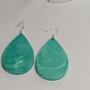 Elegant Teal Drop Earrings